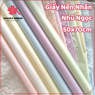  Giấy Nến Nhăn 50x70cm Gói Hoa Quà Tặng Decor Handmade   20 tờ xấp  