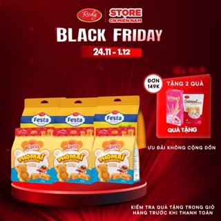  Combo 6 bánh mix vị Bánh mì hoa cúc ngàn lớp Fes'ta Bánh Karo gấu phô mai HSD 35-45 ngày 