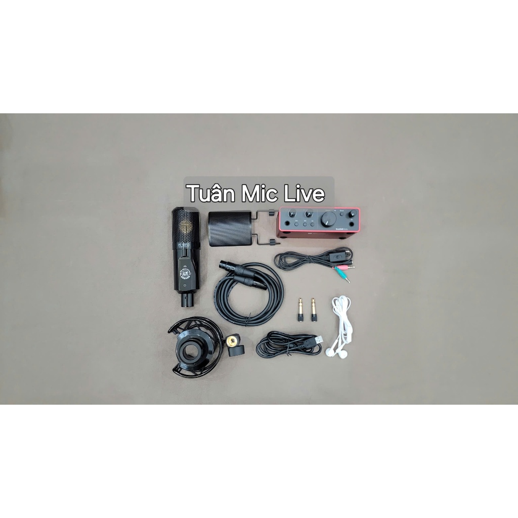 Combo Takstar PC K850 Sound card Focusrite Scarlett Solo Gen 4