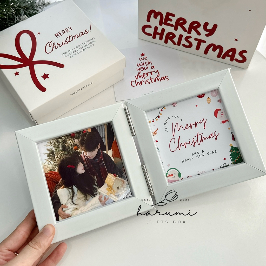 Set Quà Noel, Set Quà Giáng Sinh Khung Ảnh Tặng Người Yêu Bạn Bè Ý Nghĩa, Harumi Gifts Box