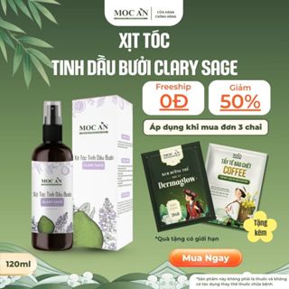  Xịt Tinh Dầu Bưởi & Tinh Dầu Xô Thơm   Clary Sage   Mộc Ân Haircare 120ml 