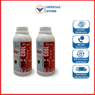  COMBO 2 lon nước làm mát động cơ xe ô tô xe máy màu đỏ Maxcool 500ml 