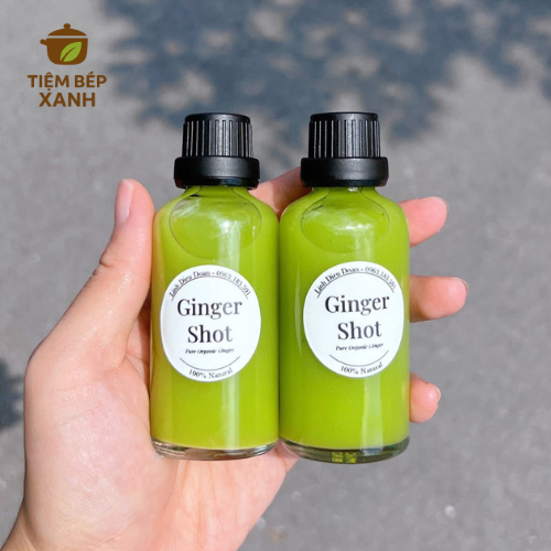 Combo 20/10 Chai Thủy Tinh Ginger Shot 50ml Thân Trong Suốt Nắp Vặn Đen Dùng Chiết Ginger Shot, Mỹ P