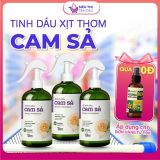 Chai Xịt Thơm Phòng Tinh Dầu Cam Sả TINHDAUSACHANH 100ml/500ml