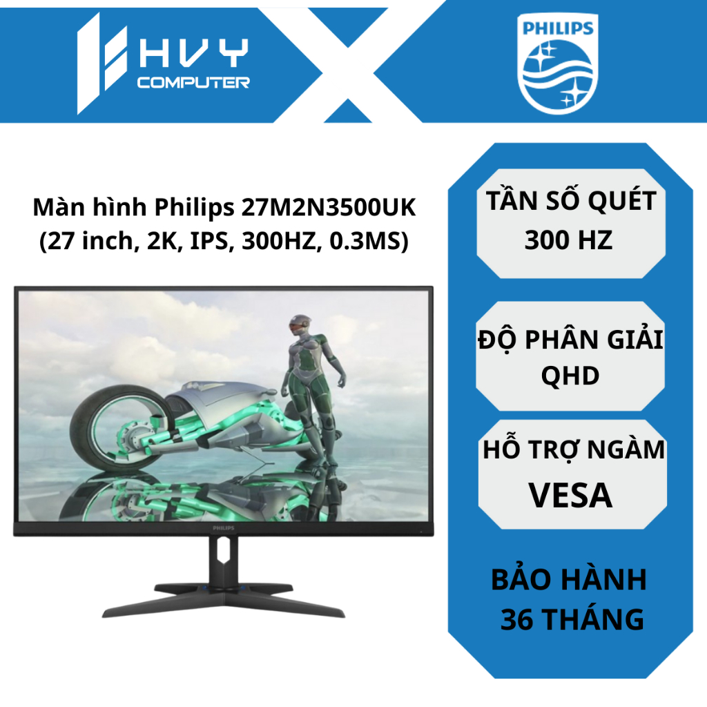 Màn hình Philips 27M2N3500UK 27 inch (2K/IPS/300HZ/0.3MS) - Hàng chính hãng