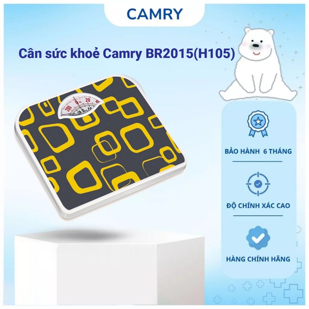 Cân Cơ Học Sức Khoẻ Chính Hãng CAMRY BR2019 Sai Số <0,5Kg, Tối Đa 130kg, Cân Cơ Bảo Hành 6 Tháng