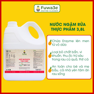  Nước Ngâm Rửa Thực Phẩm Fuwa3e Làm Sạch Thực Phẩm Khử Mùi Thuốc Sâu Chất Bẩn 3.8L 