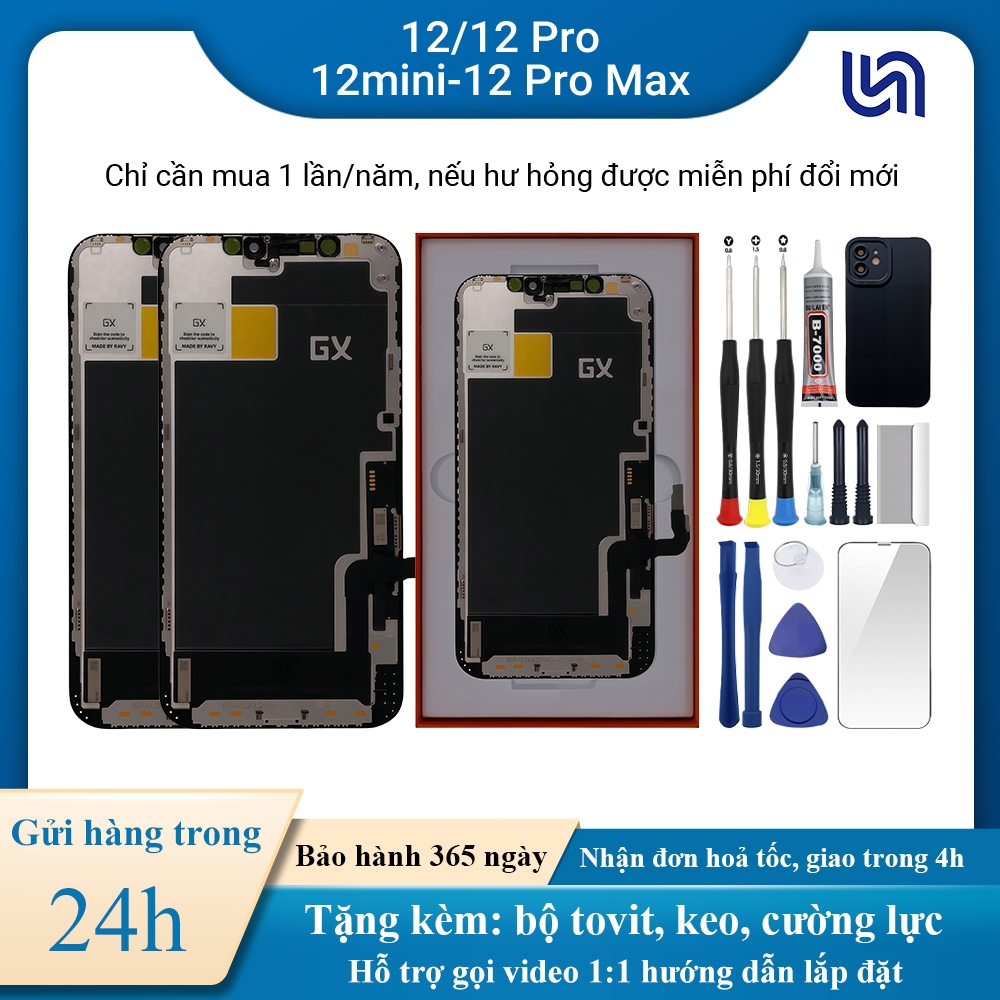 Màn hình GX TFT chính hãng tương thích với iPhone 12/12 Pro/12 mini/12 Pro Max , Bảo hành 12T
