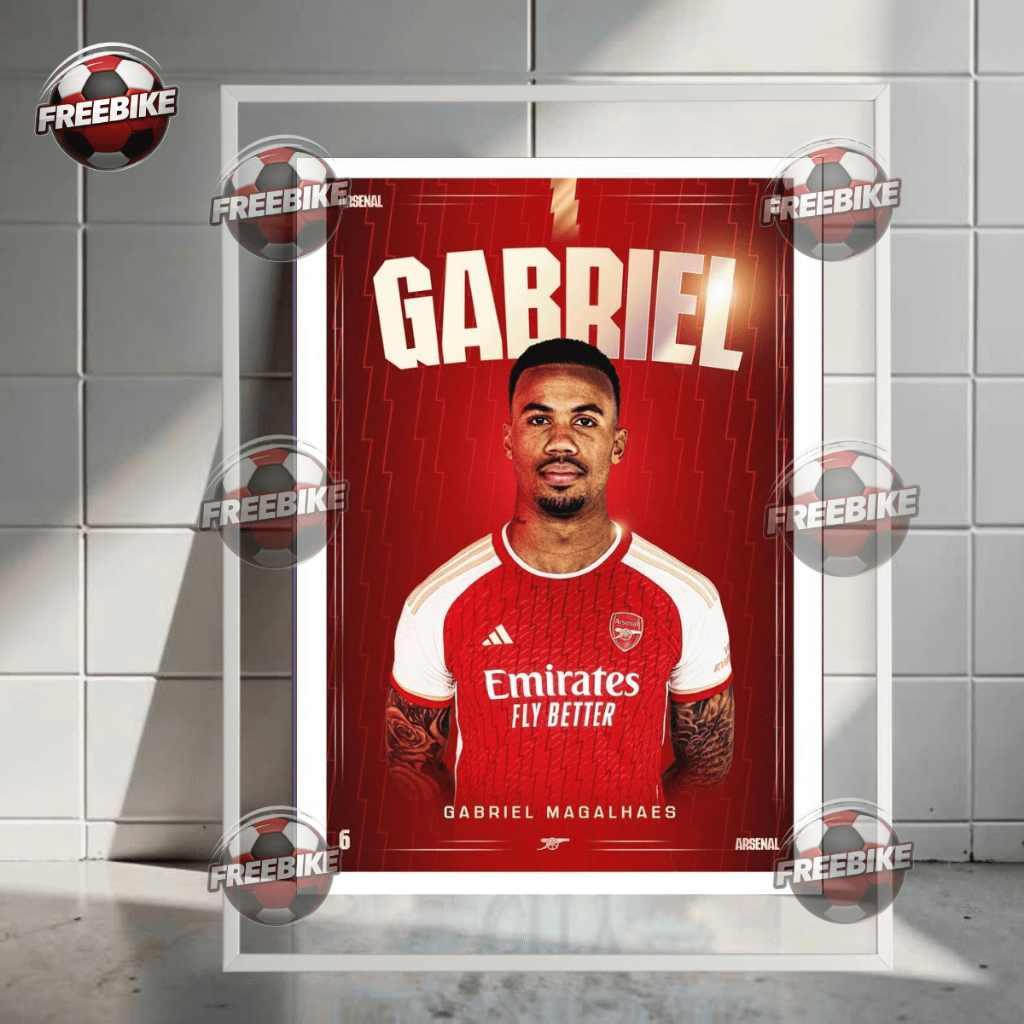 POSTER GABRIEL MAGALHAES KHUNG BẰNG KÍNH PHA LÊ CAO CẤP