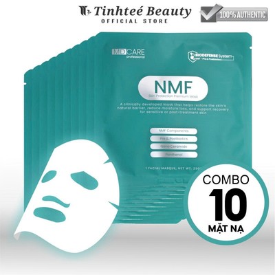 COMBO 10 Mặt Nạ Cân Bằng Lợi Khuẩn, Phục Hồi Hàng Rào Bảo Vệ Da MD CARE NMF SKIN Protection Premium Mask 10 Miếng