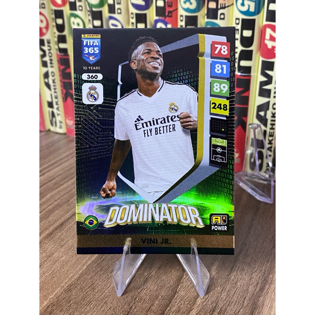 Thẻ Cầu Thủ Vinicius Jr Panini FIFA 365 2025 Real Madrid DOMINATOR #360