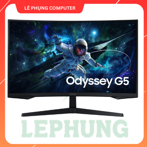 Màn Hình Gaming Cong SAMSUNG Odyssey G5 G55C LS32CG552EEXXV (32.0 inch - 2K - VA - 165Hz - 1ms / VES