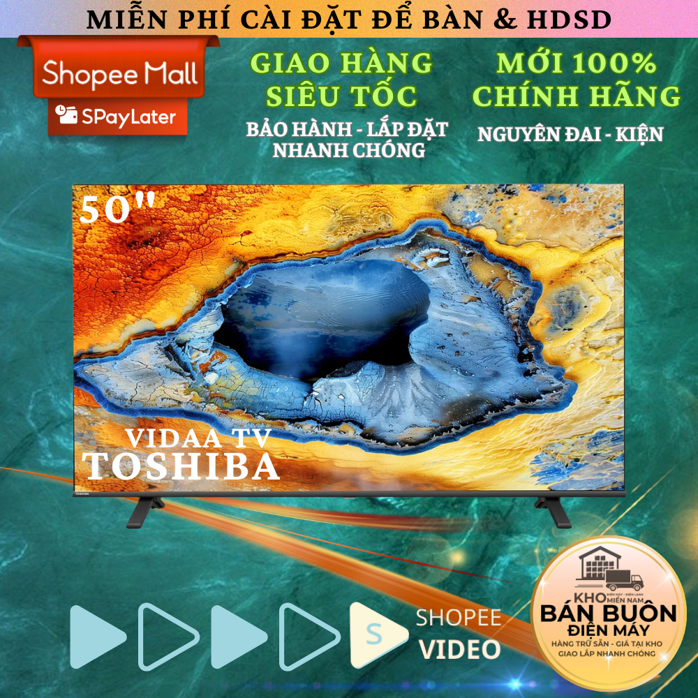Smart Tivi Toshiba 50E330NP – 50 inch, 4K UHD, Dolby Atmos, VIDAA TV