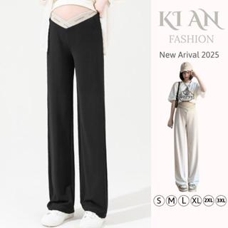  Quần Bầu Ki An cạp chéo ống suông siêu hack chân 🌼quần bầu công sở  🌸có chun chỉnh bụng🌸chất tăm gân thái mát mềm mịn 