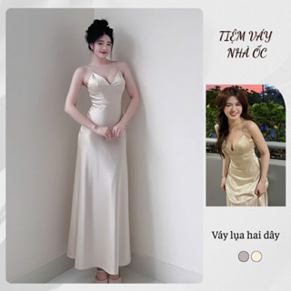  Váy Lụa Dáng Dài 2 Dây Có Kèm Mút Tôn Dáng NV608 Đầm Lụa Hai Dây Đi Tiệc Đi Chơi Sang Trọng 