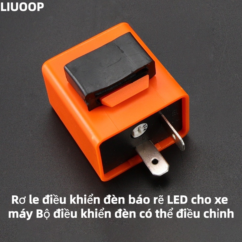 LIUOOP [VG517] Cục chớp xinhan flasher điện tử điều chỉnh tốc độ nháy chế độ hazard cho xe máy xe đi