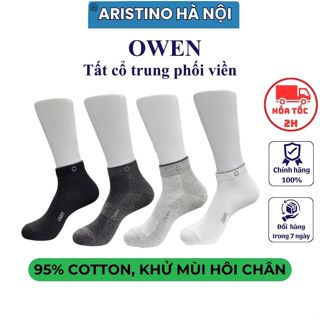  Tất Nam Cổ Trung OWEN CHÍNH HÃNG Không Hôi Không Xù Lông Thoáng Khí TAT05 