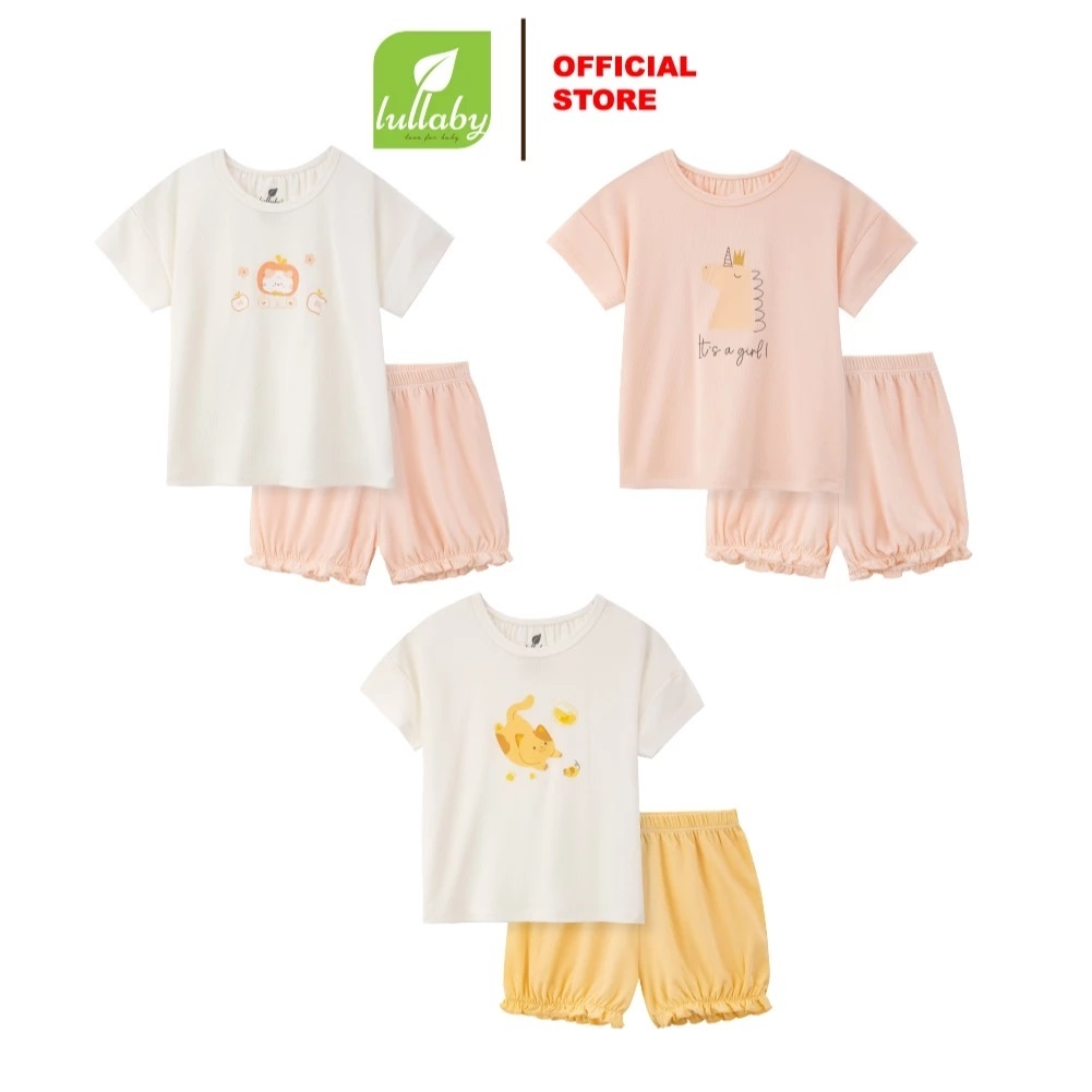 LULLABY - Bộ bé gái cộc tay Lullaby chất SUPERIOR PETIT - NH313N