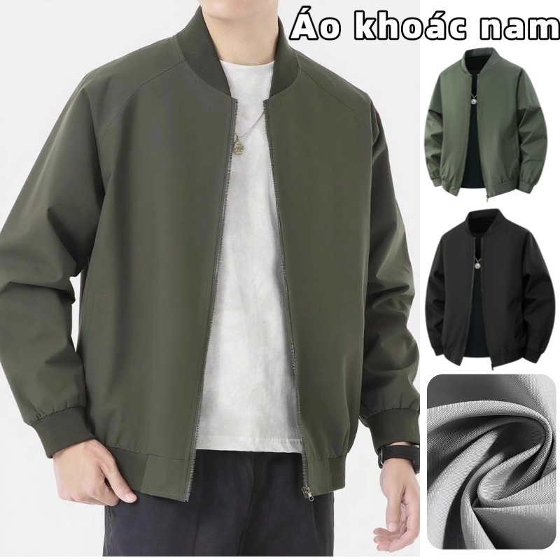 💥BIGSIZE💥Áo khoác nam 55-105KG Áo Bomber Jacket 2 lớp cao cấp