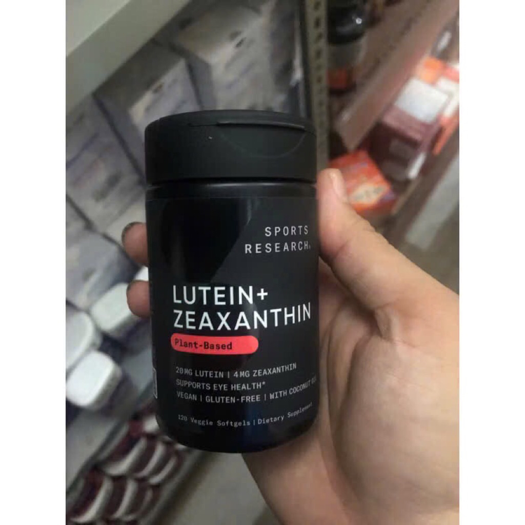 Viên bổ và bảo vệ mắt thuần chay Sports Research Lutein + Zeaxanthin 20mg 120 viên USA