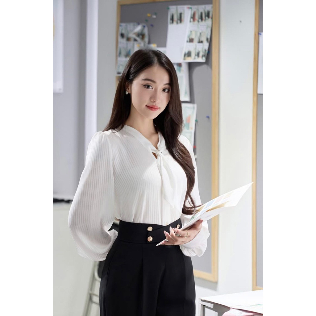 [CCHAT] Áo sơ mi trắng CCHAT new Nguyên tag