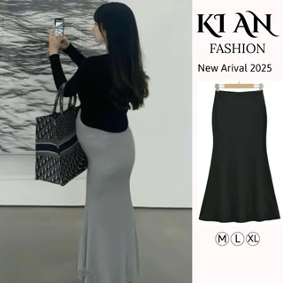  Chân Váy Bầu Cao Cấp KIAN 80 chất thun lạnh mềm mại váy bầu thiết kế đuôi cá sang chảnh,chân váy bầu công sở mặc đi làm 