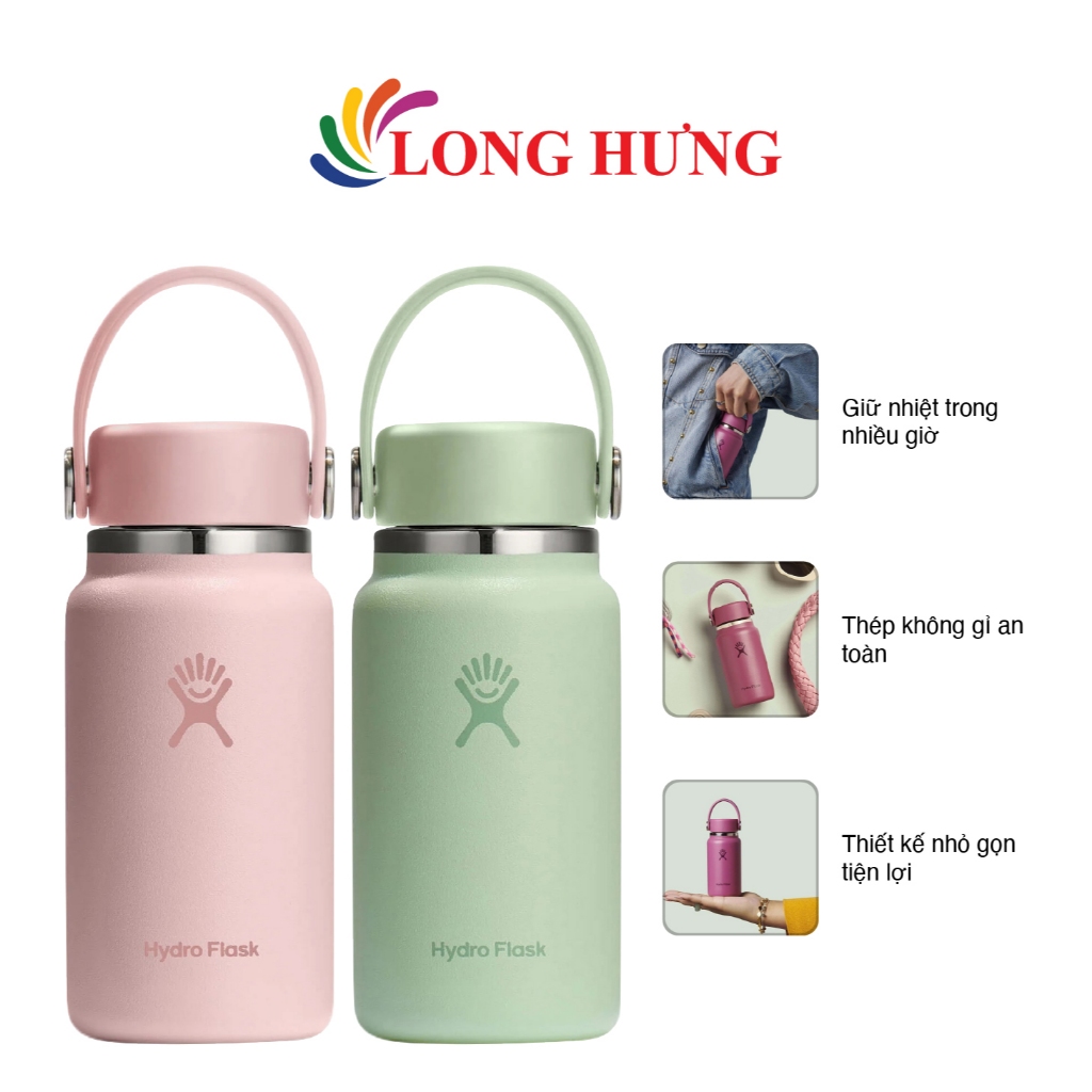 Bình nước giữ nhiệt nóng lạnh Hydro Flask Micro Hydro Mini Bottle 6.7 OZ/200ml - Hàng chính hãng