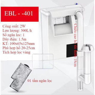 Lọc thác bể cá thế hệ mới SUNSUN Xiaoli EBL-401, 402, 403