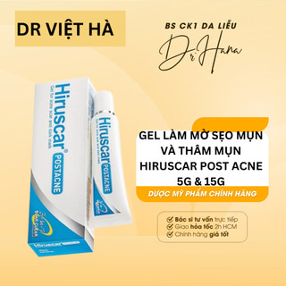   HÀNG CTY - HSD 2028   Hiruscar Post Acne 5g - Gel làm mờ sẹo mụn và thâm mụn. 