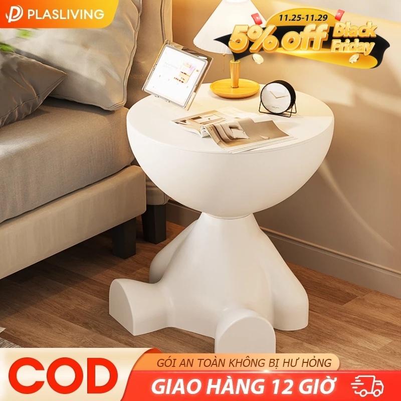 Plas Bàn Cạnh Sofa Bàn Bên Phòng Khách Phòng Ngủ Nhỏ dễ thương Gọn Dễ Vệ Sinh Vật liệu chất lượng | BigBuy360 - bigbuy360.vn