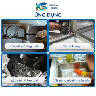 Keo dán kim loại 2 thành phần S - Epoxy 20G / 56G