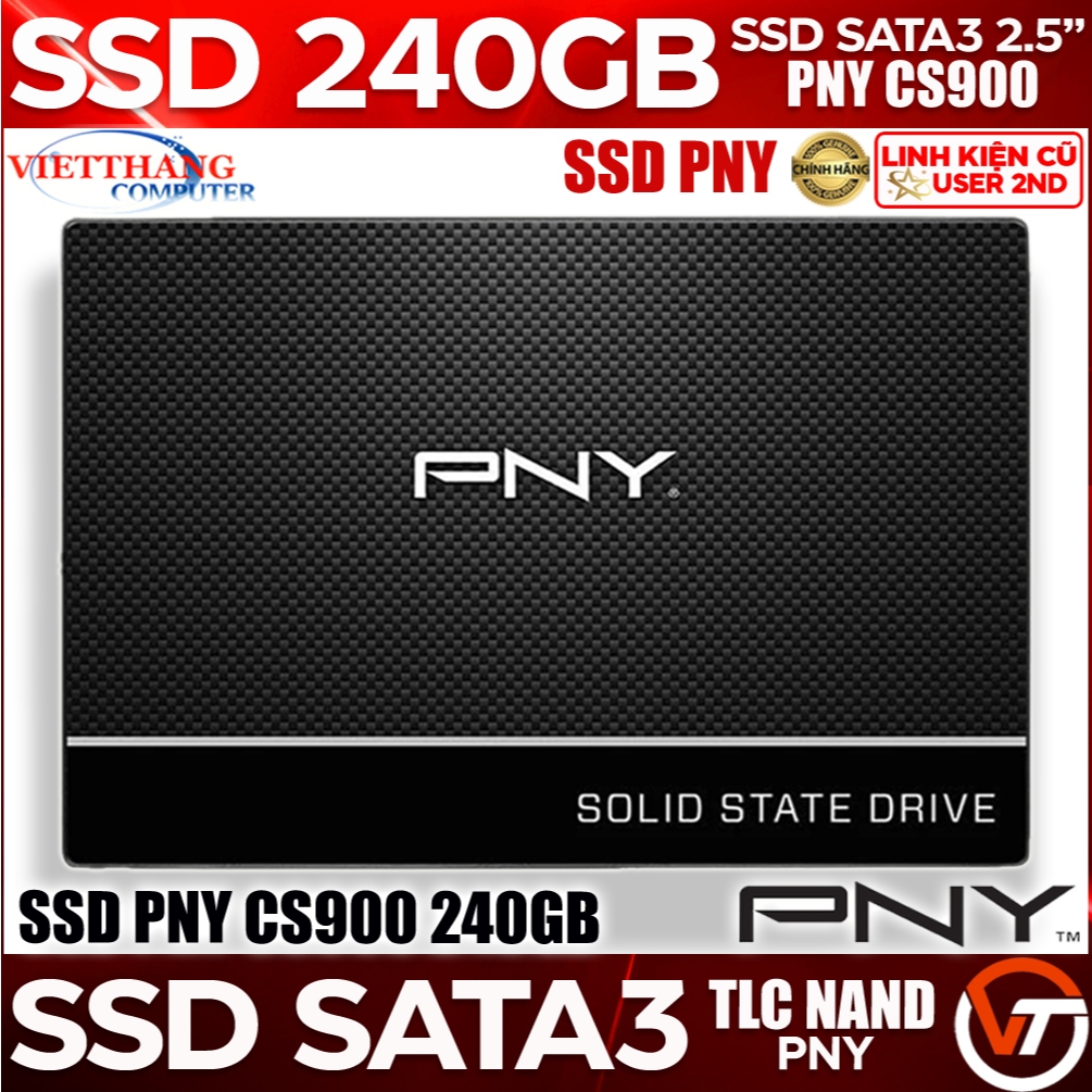 Ổ cứng SSD PNY CS900 240GB 2.5-Inch SATA 3 Hàng cũ đã qua sử dụng Good 99% ( Cũ - 2nd )