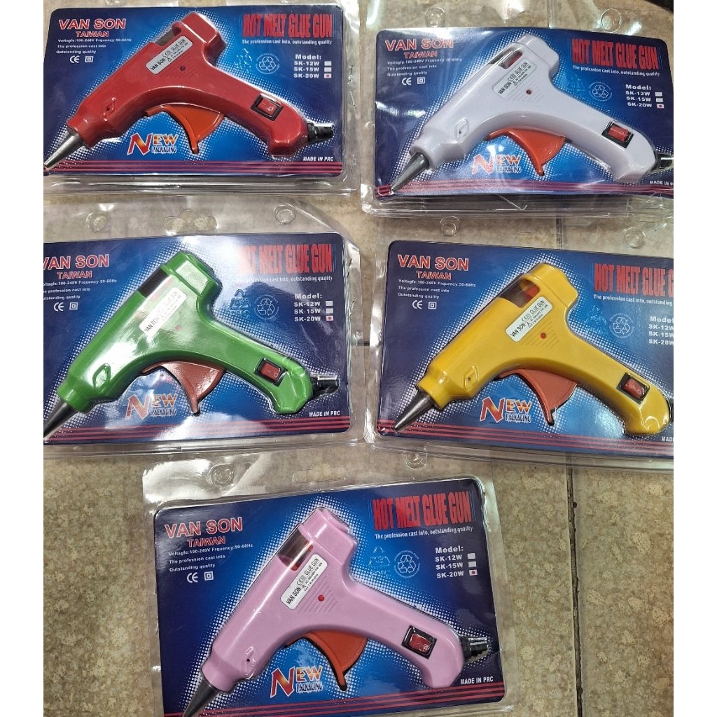 Combo Súng bắn keo nến nhỏ (20w) và 10 cây keo nến 26cm, 50 keo nến nhỏ 26 cm