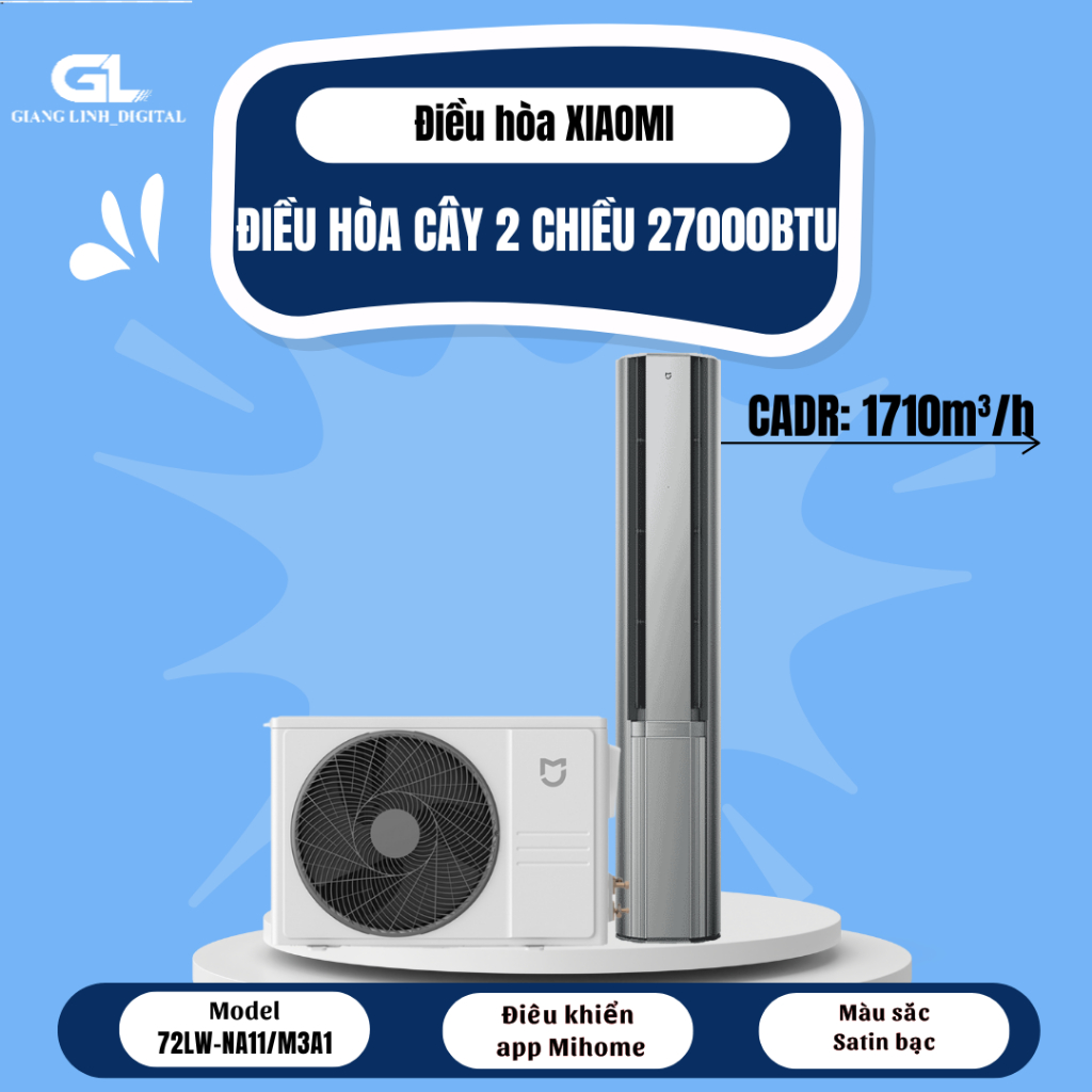Điều hòa cây (máy lạnh) 2 chiều Xiaomi Mijia Pro KFR-72LW-NA11/M3A1 -3HP/27000BTU
