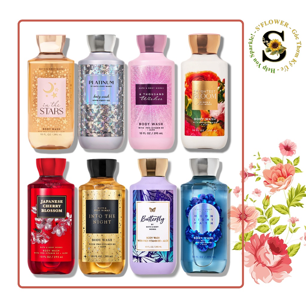 [Auth - Nhiều Mùi] Sữa Tắm Dưỡng Mịn Da Lưu Hương Bath & Body Works (295ml)