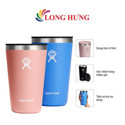 Ly giữ nhiệt nóng lạnh Hydro Flask Around Tumbler Press-In Lid 16 OZ/473ml - Hàng chính hãng