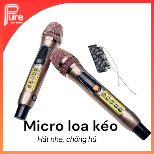 Micro loa kéo vàng chống hú, củ micro k8 hát nhẹ