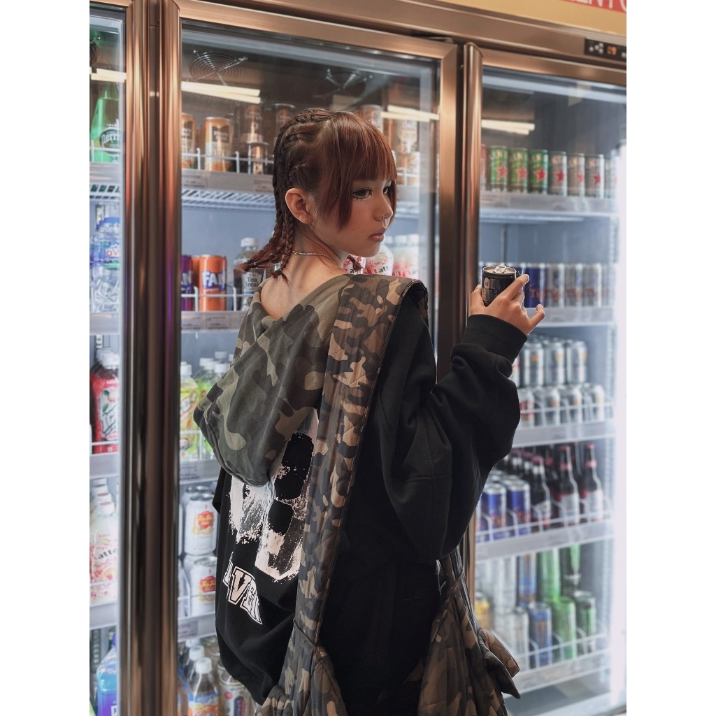 3 Áo Khoác HAVEN Hoodie Nỉ Nam Nữ Form Rộng Unisex Có Nón Camo Rằn Ri In Số 90 HAVEN Oversize Thời T