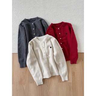  Áo len nữ LENCLOTHING A860985 - Áo cardigan tim ngực nhỏ 
