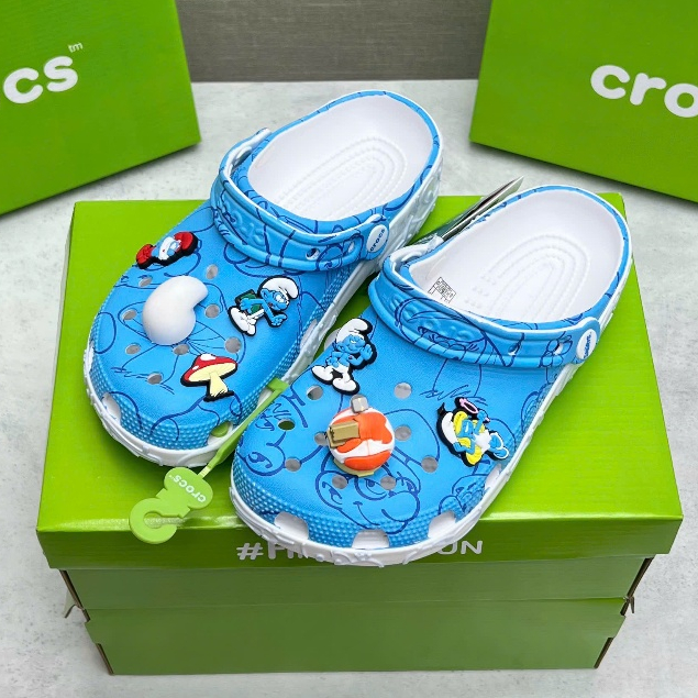 Dép lê nam nữ cờ róc quai đính sờ tích cơ  cao cấp phối logo kim loai màu xanh cực sang full box 202