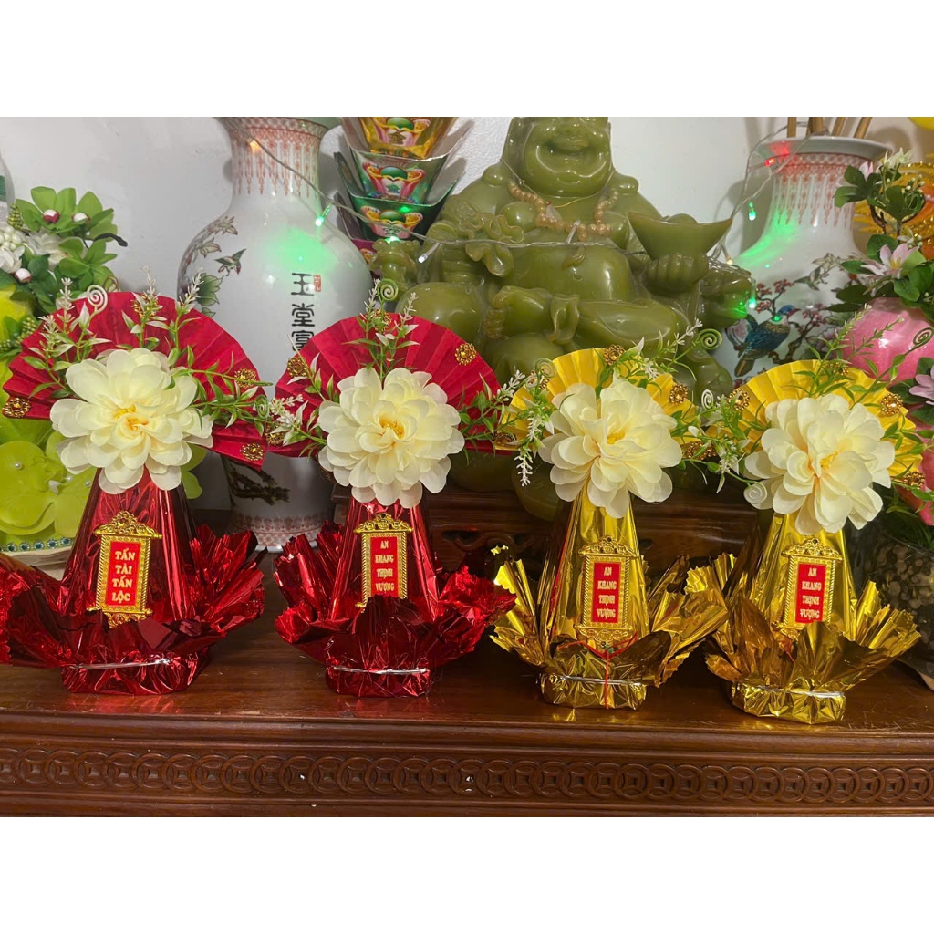 [MẪU MỚI] OẢN TRANG TRÍ QUẠT GIẤY - OẢN TRUYỀN THỐNG - OẢN TÀI LỘC - OẢN CHAY