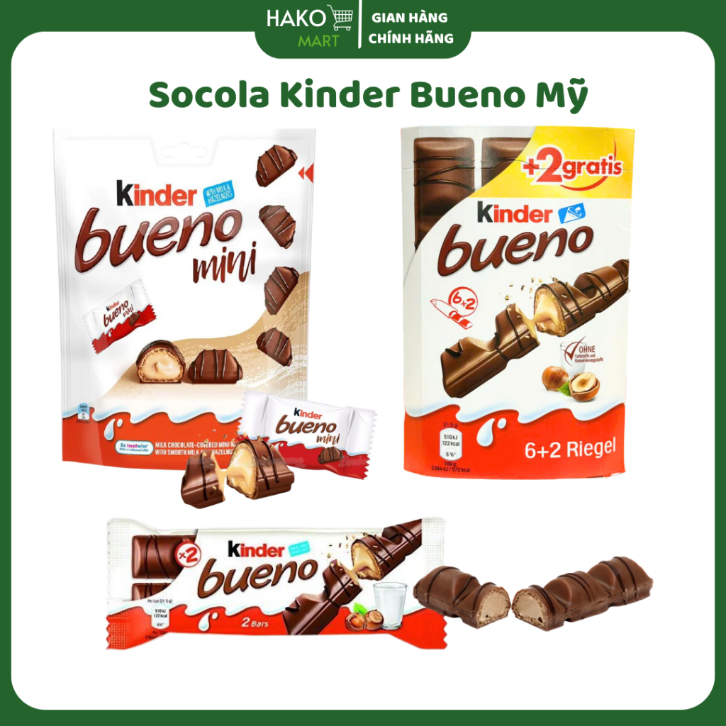 Bánh Socola Kinder Bueno Mỹ
