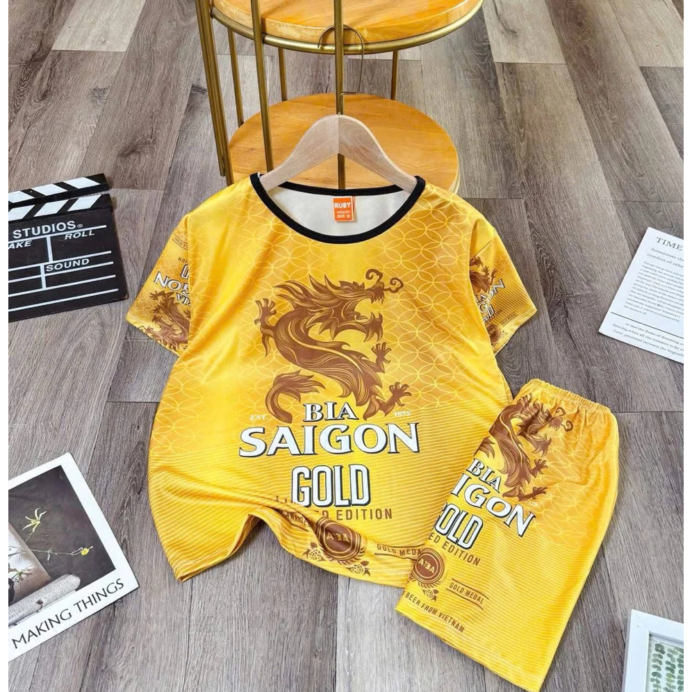 Bộ Bia Sài Gòn Chill Vàng cho gia đình đủ size 7-90kg