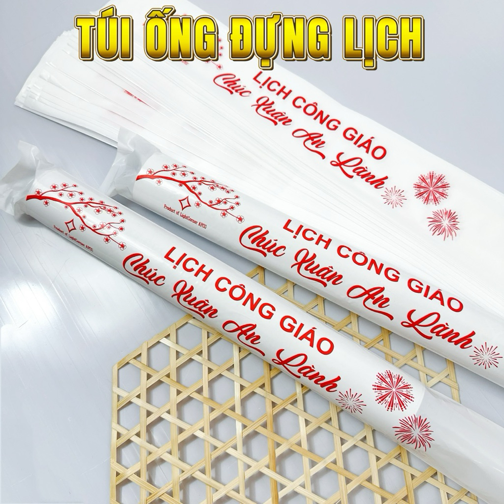 TÚI ỐNG ĐỰNG LỊCH 2026, TÚI PE ĐỰNG LỊCH CUỘN 2026