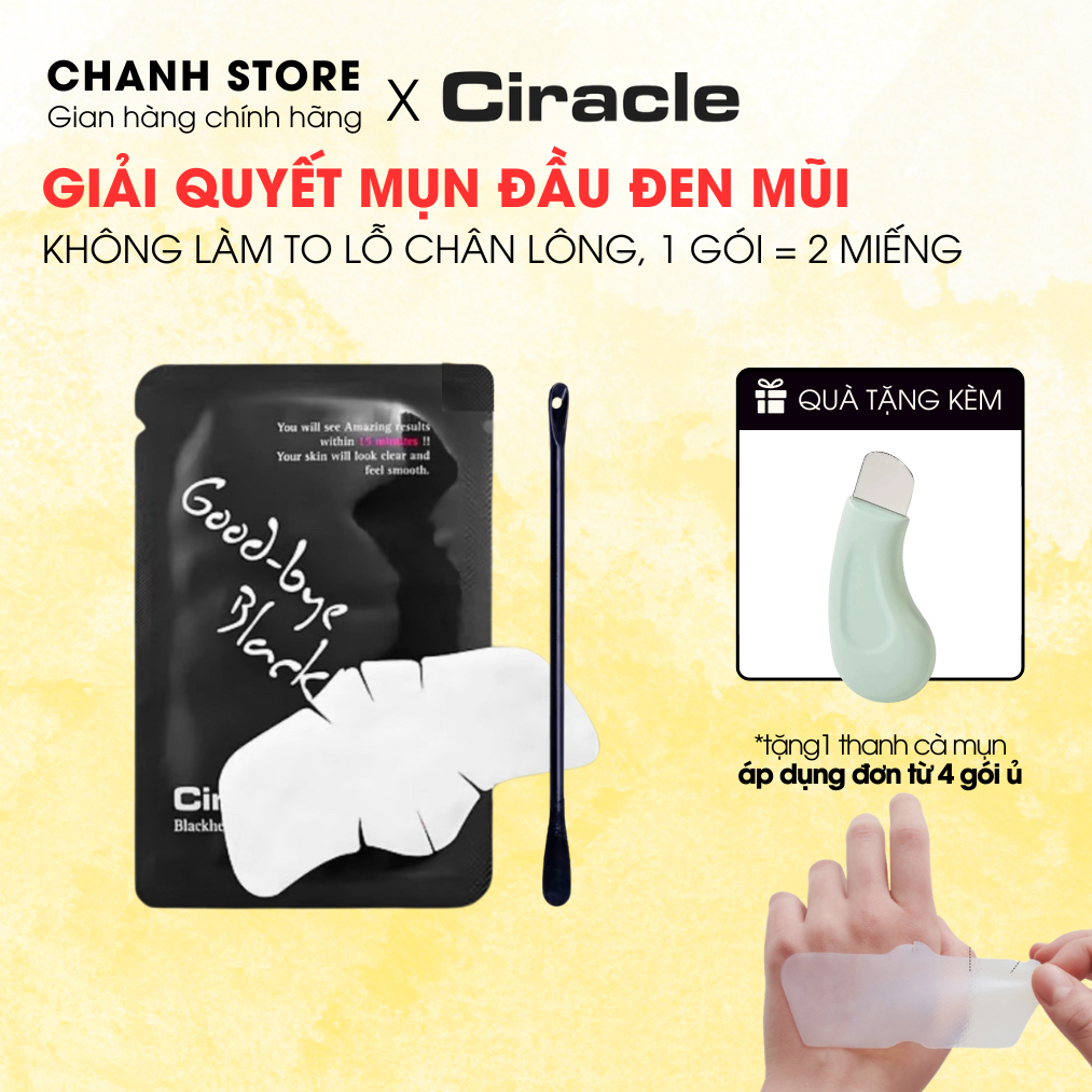 (mua 4 tặng 1) Mặt nạ ủ mụn đầu đen Goodbye Blackhead Ciracle [DN] CHANH COSMETICS