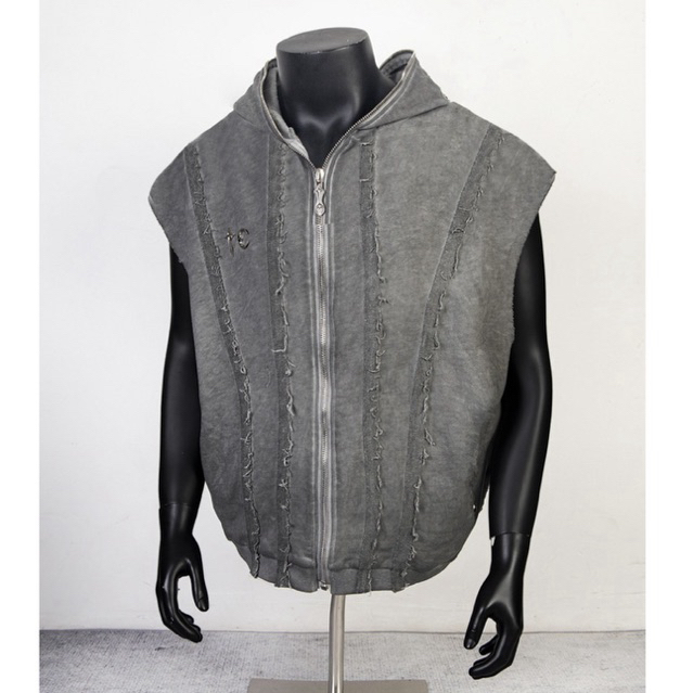 ⚡️ORDER⚡️Áo Hoodie THUG CLUB wash logo - Thug club Zip / ÁO Khoác cộc tay