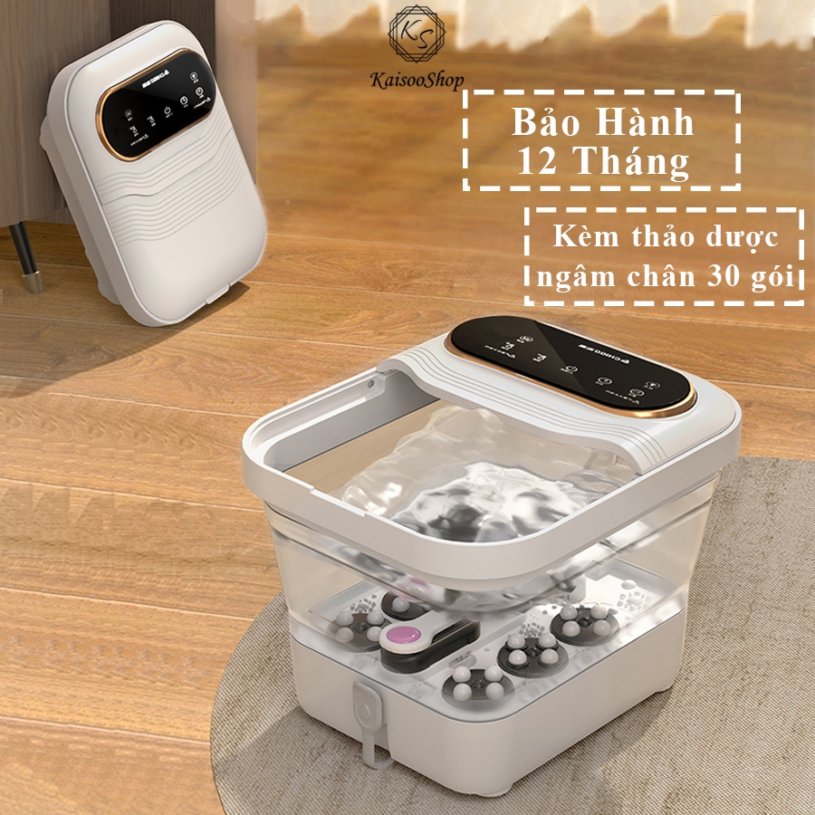 Máy ngâm chân massage chân gấp gọn tự động làm nóng chống giật