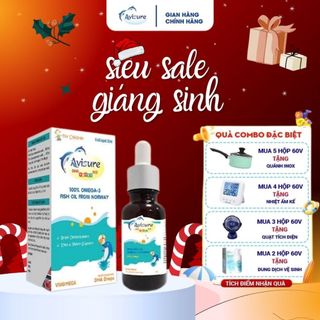  DHA cho bé tinh khiết từ Na Uy Avisure DHA smart kids giúp bé phát triển trí não thông minh 