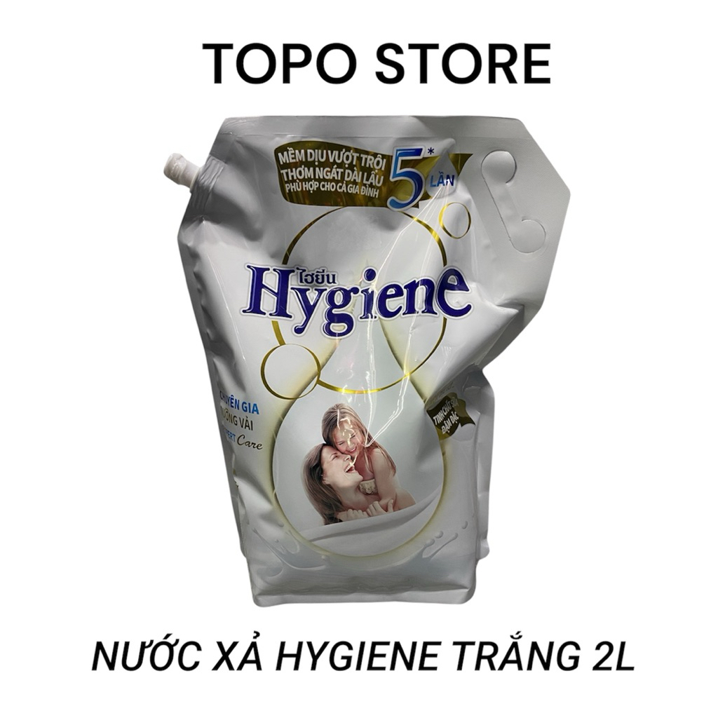 NƯỚC XẢ HYGIENE TRẮNG 2L,3L5 - NƯỚC GIẶT HYGIENE TRẮNG 1L8