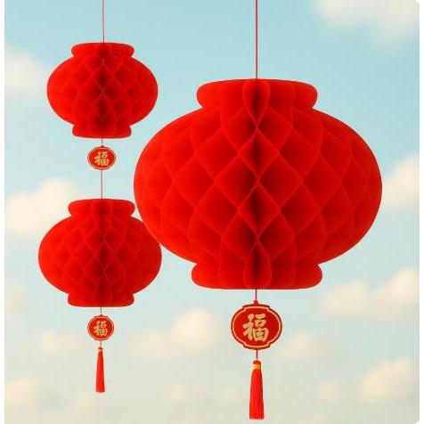 10 CÁI --Lồng Đèn Đỏ Treo Trang Trí Tết Trung Thu- Đèn Lồng  Siêu Thị Quán Cà Phê Phong Cách Lễ Hội Truyền Thống--10 CÁI